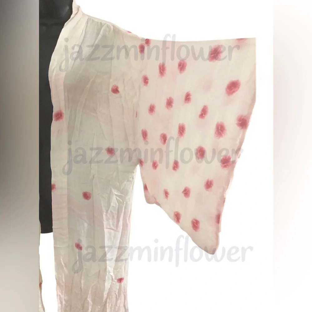 Free People Laurel Canyon white pink combo Kimono robe‎ one size brand new